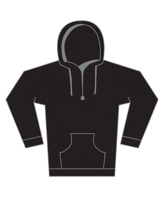 Regular fit piqu? hoodie with zipped pocket