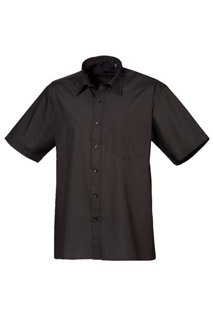 Short sleeve poplin shirt