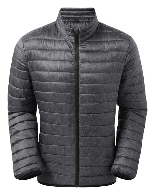 Melange padded jacket